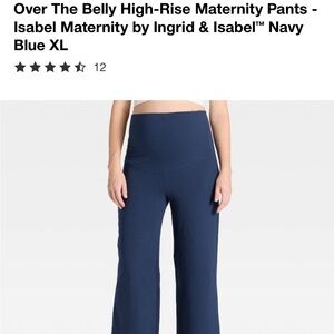 Isabel Maternity by Ingrid & Isabel Navy Maternity Pants